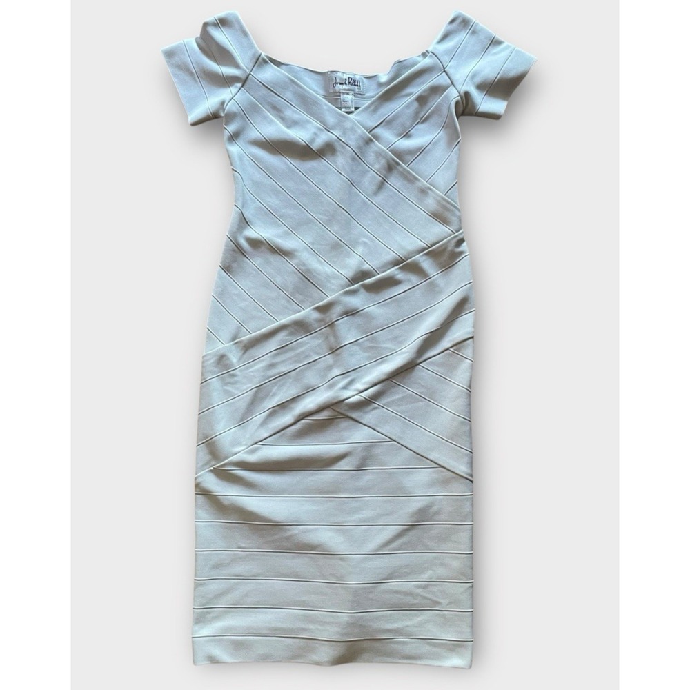 Joseph Ribkoff Women's Gray Bodycon Sheath Dress 6 Small Stretch Party Cocktail - Picture 2 of 7